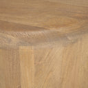 Shima Oval Light Brown Wood w Arched Legs Coffee Table - Default Title
