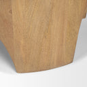 Shima Oval Light Brown Wood w Arched Legs Coffee Table - Default Title