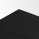 Tarro 84 Rectangular Textured Black Wood w Geometrical Base Dining Table - Default Title