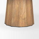 Swanson 60 Light Brown Wood Round Pedestal Dining Table - Default Title