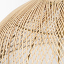 Thad 1-Light Natural Woven Rattan Dome Pendant - Default Title