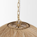 Thad 4-Light Natural Woven Rattan Foyer Chandelier - Default Title