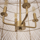 Thad 4-Light Natural Woven Rattan Foyer Chandelier - Default Title