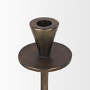 Petria Antiqued Gold Textured Metal Taper Candle Holders - Default Title