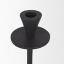 Petria Matte Black Textured Metal Taper Candle Holders - Default Title