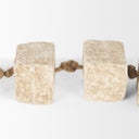 Mala Beige Paper Mache Cube Garland - Default Title