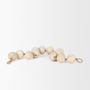Varamala Beige Paper Mache Sphere Garland - Default Title