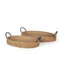 Wheaton Light Brown Wood w Natural Jute Serving Trays - Default Title