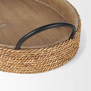 Wheaton Light Brown Wood w Natural Jute Serving Trays - Default Title