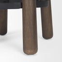 Weldon Dark Brown Wood w Matte Black Metal Counter Stool - Default Title