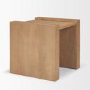 Wesson Light Brown Wood Accent Table - Default Title