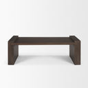 Wesson Dark Brown Wooden Rectangular Coffee Table - Default Title
