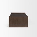 Wesson Dark Brown Wooden Rectangular Coffee Table - Default Title