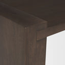 Wesson Dark Brown Wooden Rectangular Coffee Table - Default Title