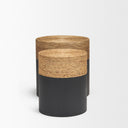 Wenopa Matte Black Wood w Natural Jute Accent Tables - Default Title
