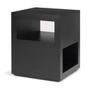 Vondra Matte Black Metal w Open Shelves Side table - Default Title