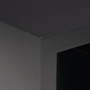 Vondra Matte Black Metal w Open Shelves Side table - Default Title