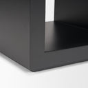 Vondra Matte Black Metal w Open Shelves Side table - Default Title