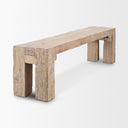 McArthur Whitewash Reclaimed Wood Bench - Default Title