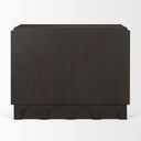 Wagner Dark Brown Wood w Arched Design Accent Cabinet - Default Title
