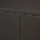 Wagner Dark Brown Wood w Arched Design Accent Cabinet - Default Title