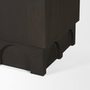 Wagner Dark Brown Wood w Arched Design Accent Cabinet - Default Title