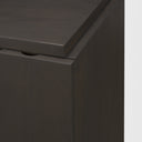 Wagner Dark Brown Wood w Arched Design Accent Cabinet - Default Title