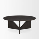 Tarro Brown Wood w Triangle Legs Coffee Table - Default Title