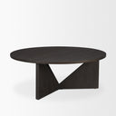 Tarro Brown Wood w Triangle Legs Coffee Table - Default Title