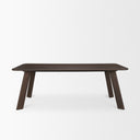 Welborn 84 Dark Brown Wood Rectangular Dining Table - Default Title