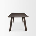 Welborn 84 Dark Brown Wood Rectangular Dining Table - Default Title