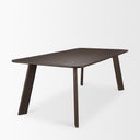 Welborn 84 Dark Brown Wood Rectangular Dining Table - Default Title