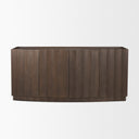 Swanson Dark Brown Wooden Scalloped Sideboard - Default Title