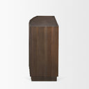 Swanson Dark Brown Wooden Scalloped Sideboard - Default Title