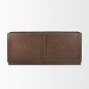 Swanson Dark Brown Wooden Scalloped Sideboard - Default Title