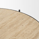 Wade Travertine Marble w Matte Black Metal Coffee Tables - Default Title