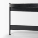 Wade Travertine Marble w Matte Black Metal Coffee Tables - Default Title