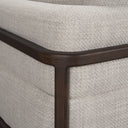 Warner Left Arm 3 Seater Gray Performance Fabric w Ash Wood Sofa - Default Title