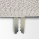 Warner Left Arm 3 Seater Gray Performance Fabric w Ash Wood Sofa - Default Title