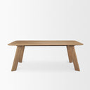 Welborn 84 Light Brown Wood Rectangular Dining Table - Default Title
