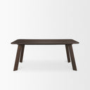 Welborn 72 Dark Brown Wood Rectangular Dining Table - Default Title