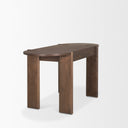 Sohan Dark Brown Elm Wood Oblong Desk - Default Title