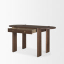 Sohan Dark Brown Elm Wood Oblong Desk - Default Title