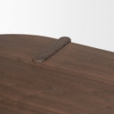 Sohan Dark Brown Elm Wood Oblong Desk - Default Title