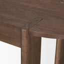Sohan Dark Brown Elm Wood Oblong Desk - Default Title
