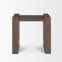 Wesson Dark Brown Wood Accent Table - Default Title