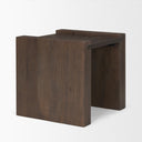 Wesson Dark Brown Wood Accent Table - Default Title