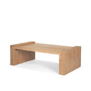 Wesson Light Brown Wood Rectangular Coffee Table - Default Title