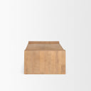 Wesson Light Brown Wood Rectangular Coffee Table - Default Title