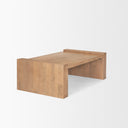 Wesson Light Brown Wood Rectangular Coffee Table - Default Title